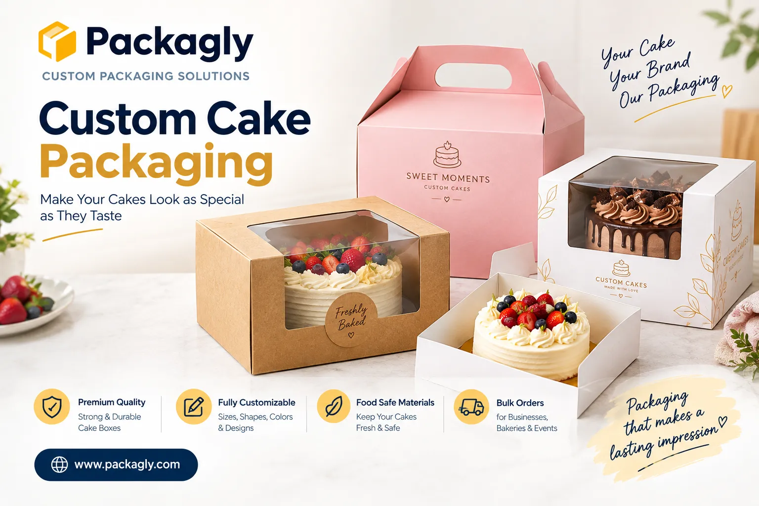 Custom Cake Packaging: How to Choose the Right Boxes